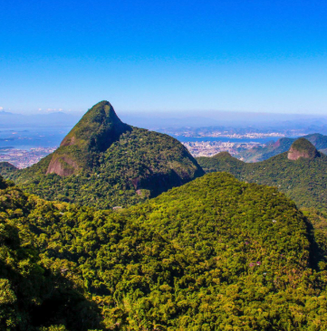Vista aérea do Bico do Papagaio e região de Alto da Boa Vista