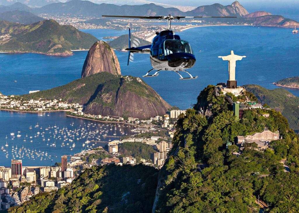 Pão de Açúcar visto do helicóptero